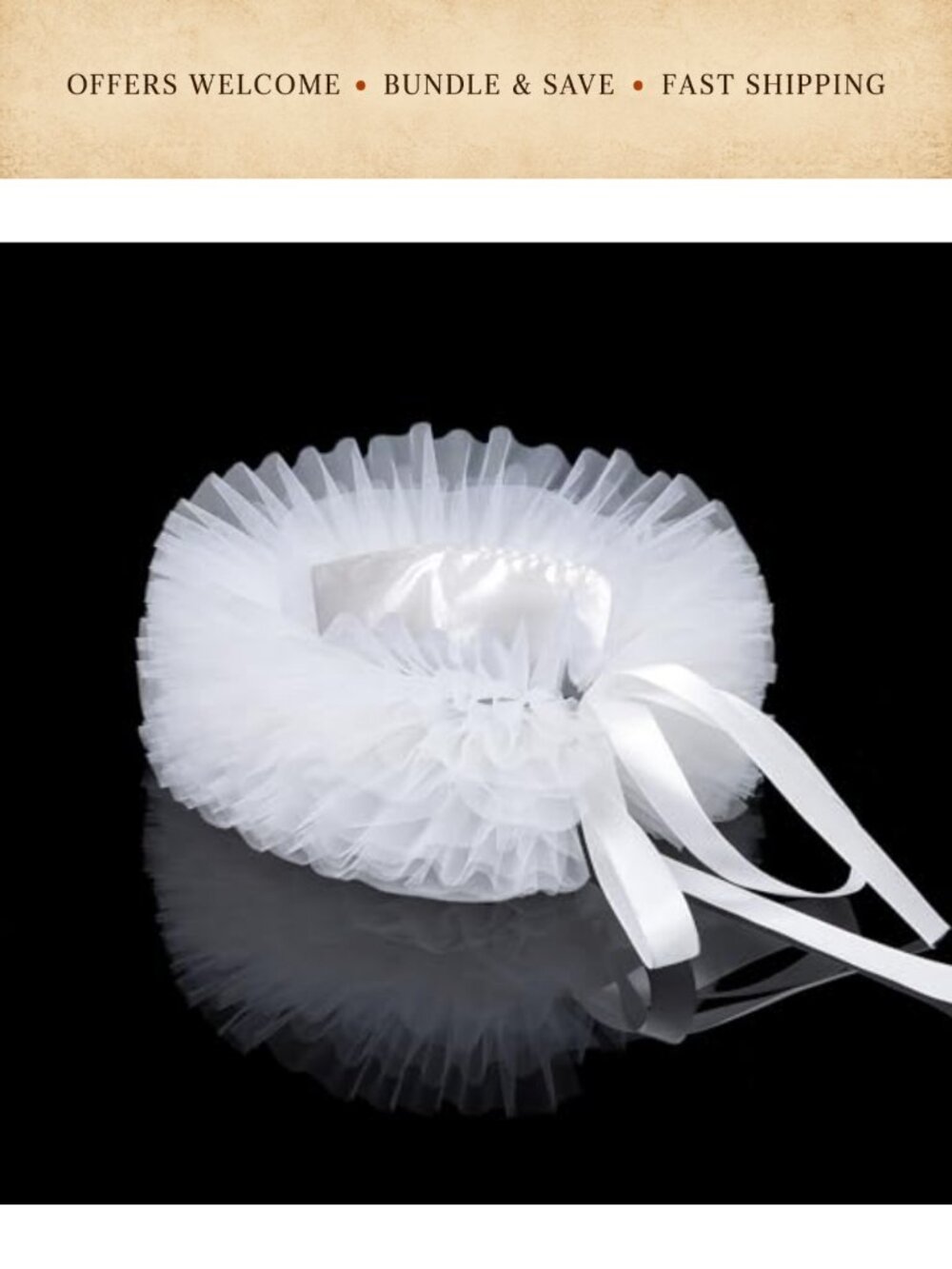 Tulle Ruffle Collar Layered Mesh Neck Victorian Renaissance Costume Accessory - Picture 5 of 6